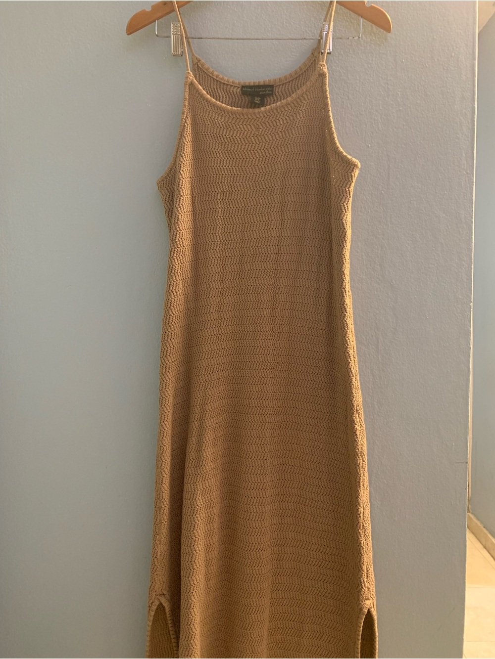 House of Harlow 1960 Tan Knit Maxi Dress